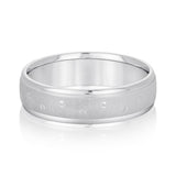 Bold Men's 5mm-8mm Carved Gold Band Promise