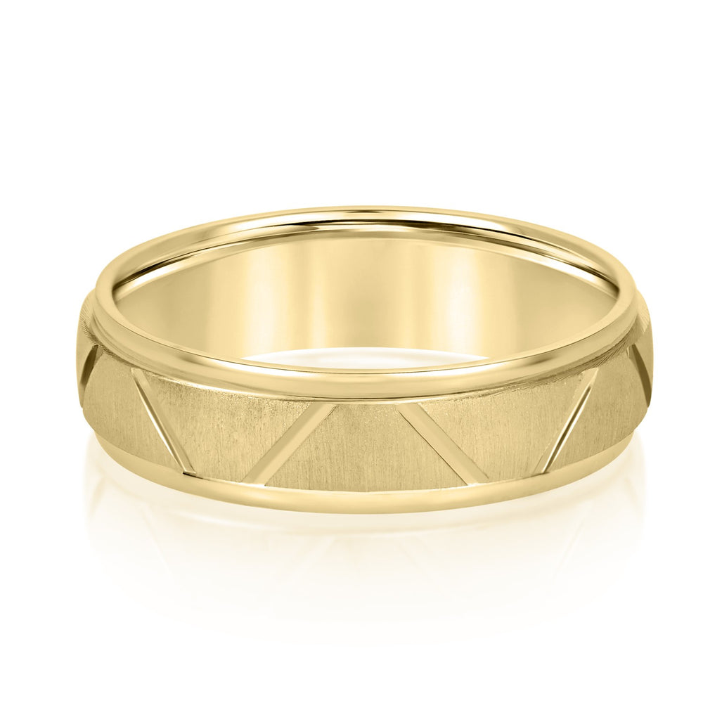 5mm-8mm Standard Weight Men's Gold Band