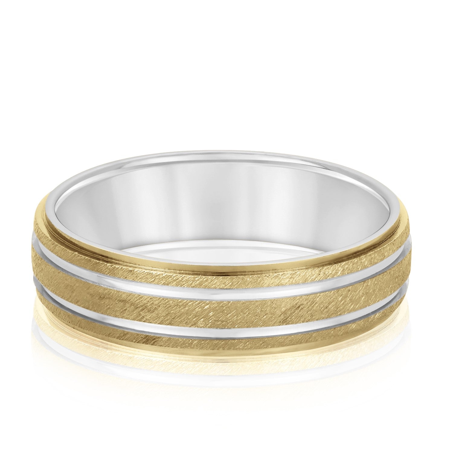5mm-8mm Standard Weight Men's Gold Band