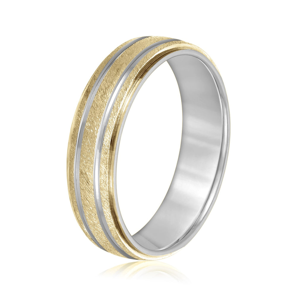 5mm-8mm Standard Weight Men's Gold Band