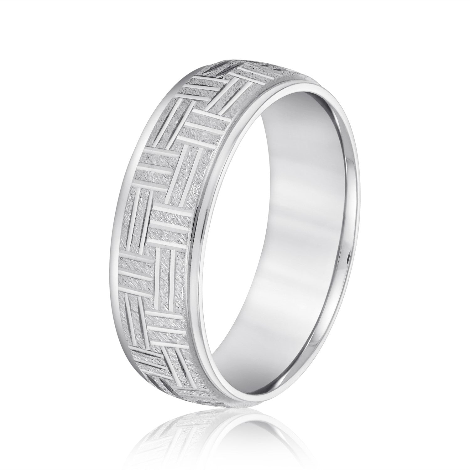 5mm-8mm Standard Weight Men's Gold Band