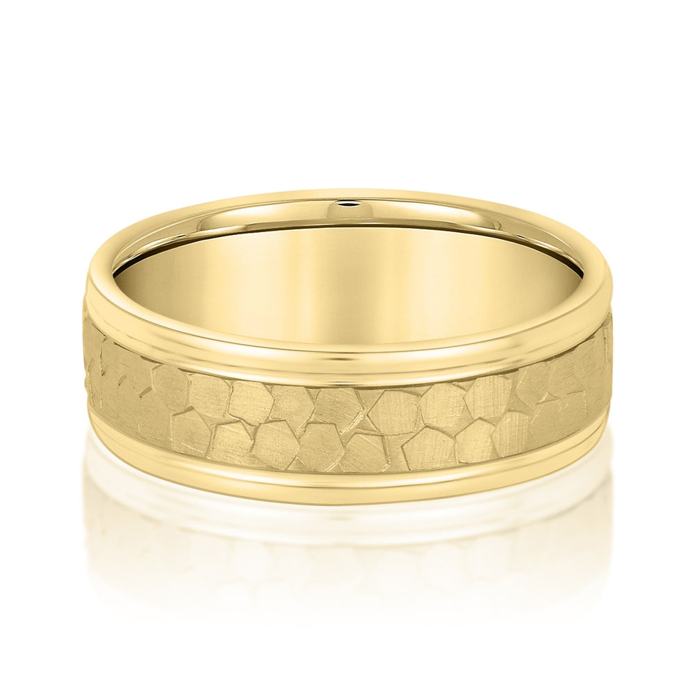5mm-8mm Standard Weight Men's Gold Band