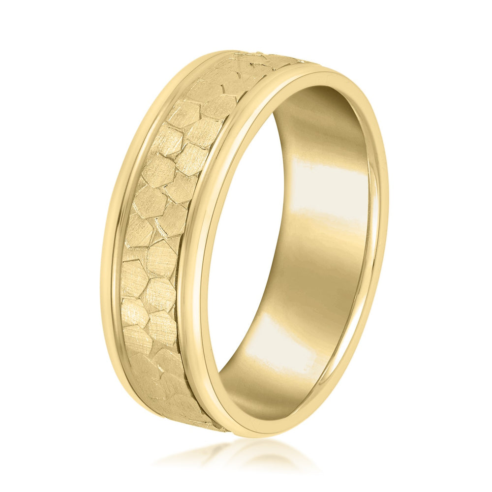 Bold Men's 5mm-8mm Classic Gold Band Minimal