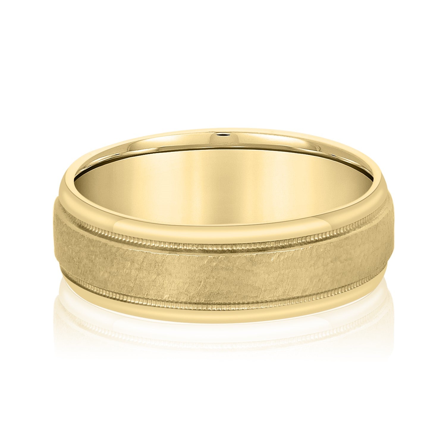5mm-8mm Standard Weight Men's Gold Band