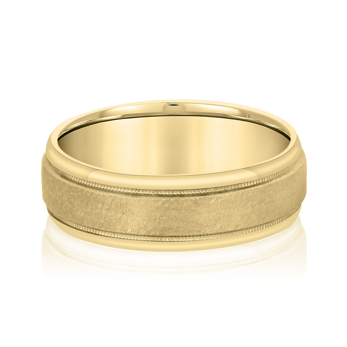 5mm-8mm Standard Weight Men's Gold Band