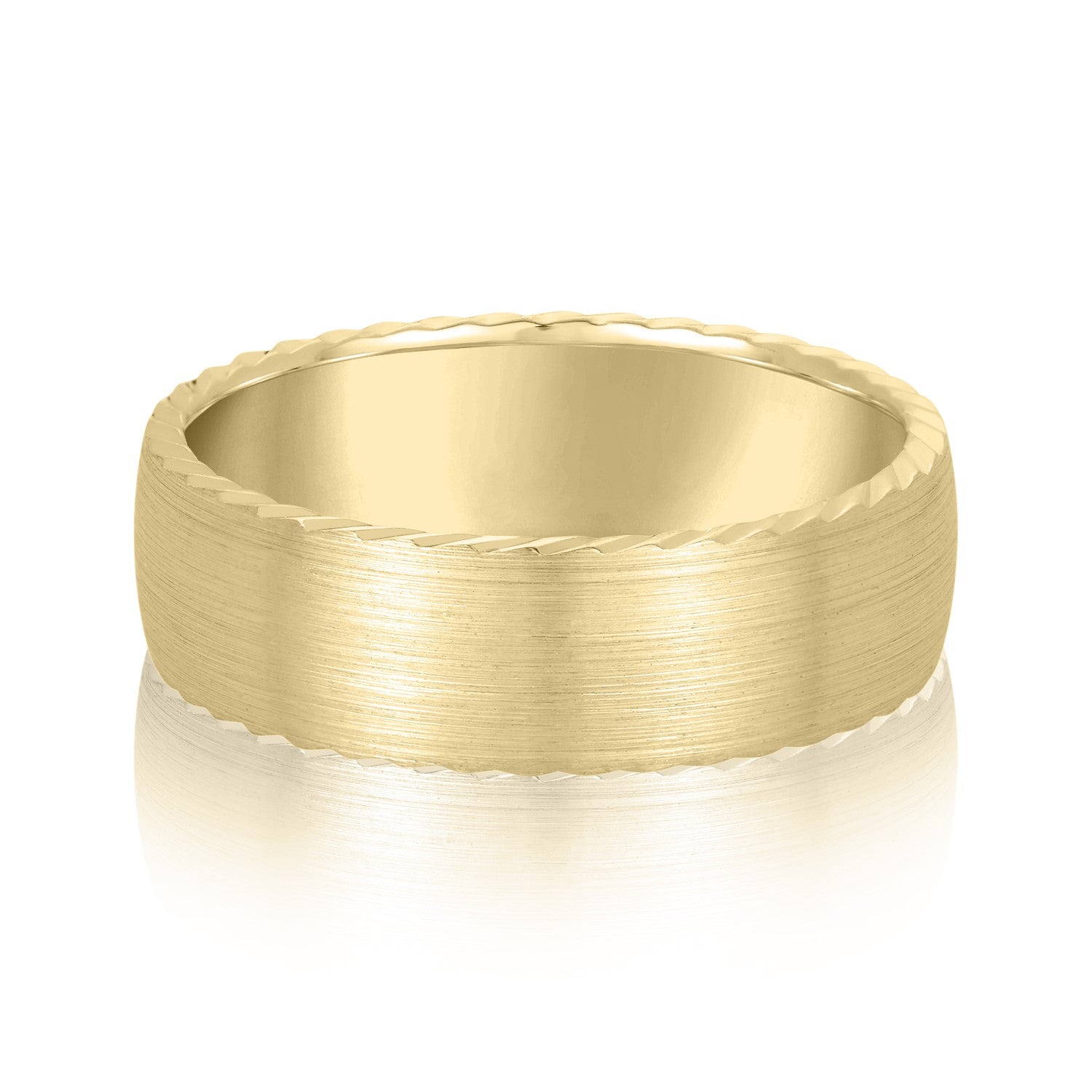 5mm-8mm Standard Weight Men's Gold Band