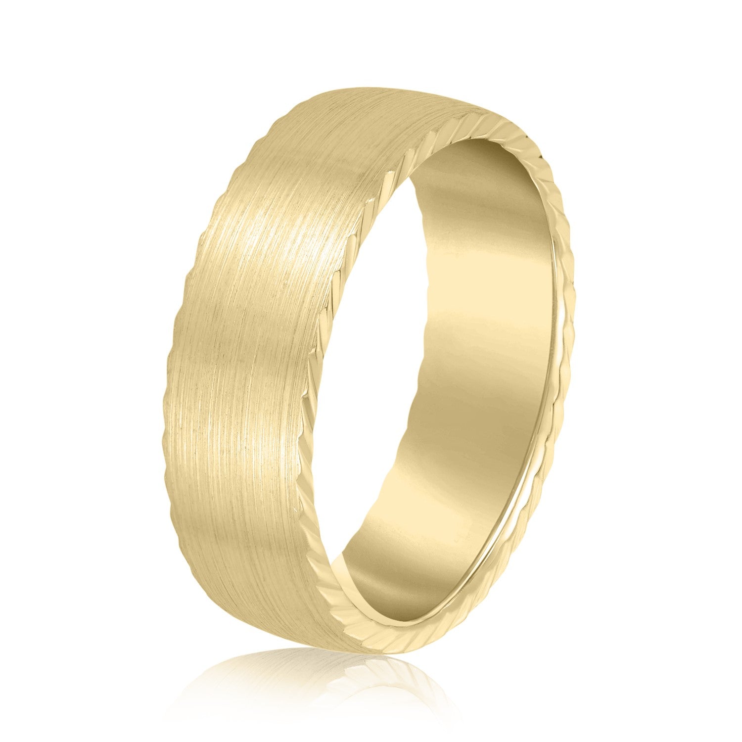 5mm-8mm Standard Weight Men's Gold Band