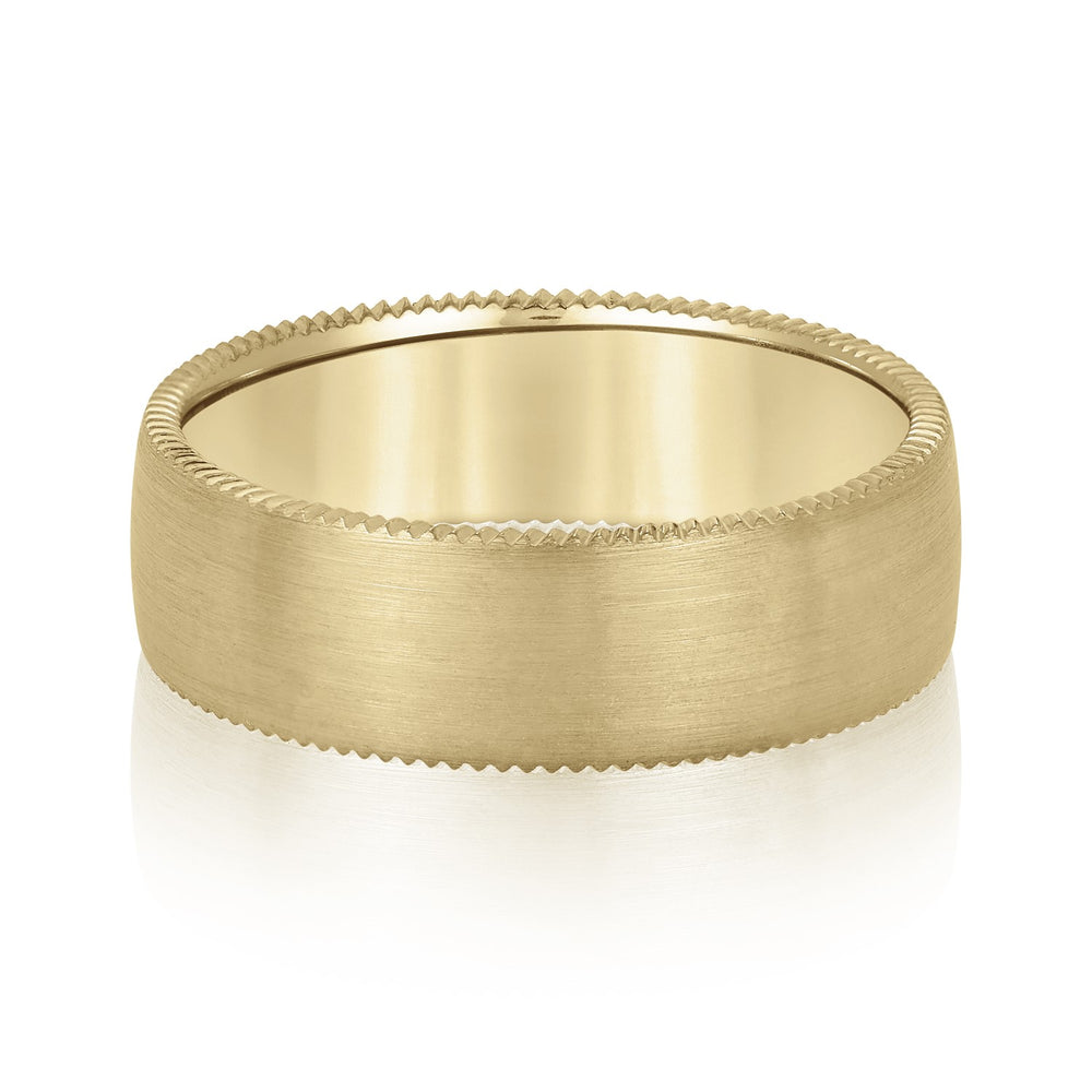 5mm-8mm Standard Weight Men's Gold Band