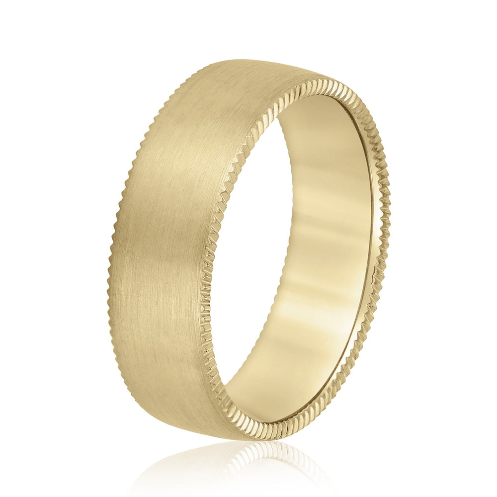 5mm-8mm Standard Weight Men's Gold Band