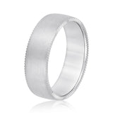 Bold Men's 5mm-8mm Carved Gold Band Ring