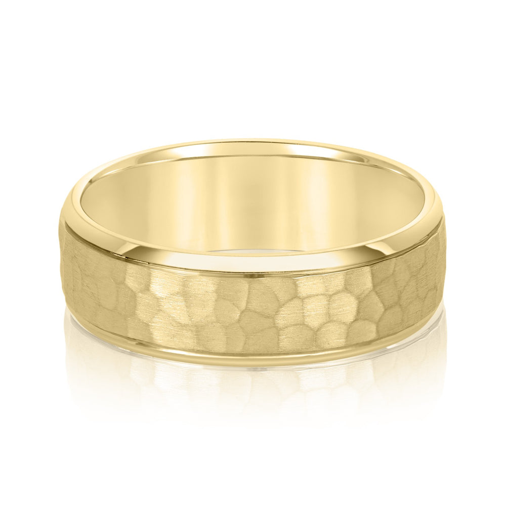 Bold Men's 5mm-8mm Classic Gold Band Artisan