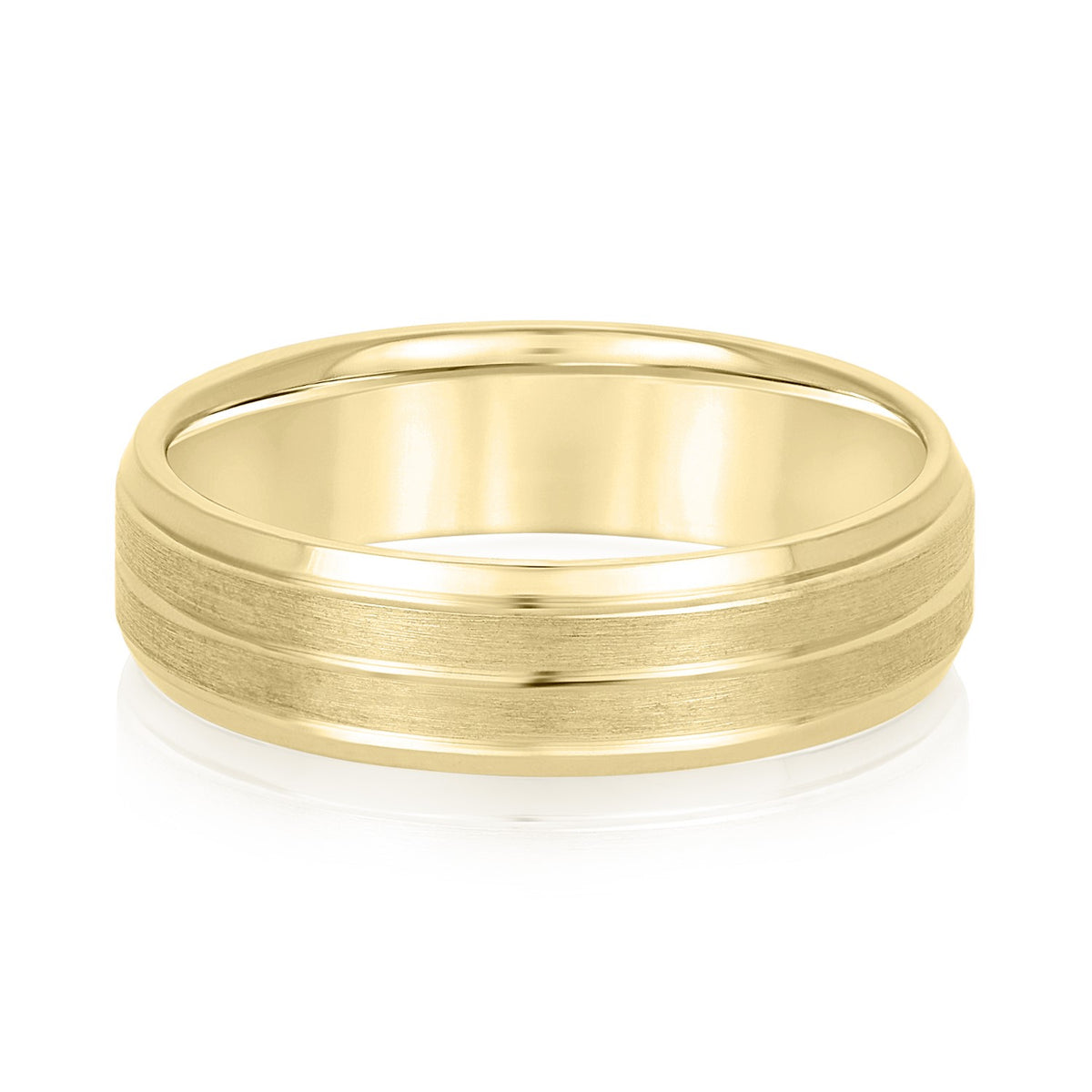 5mm-8mm Standard Weight Men's Gold Band