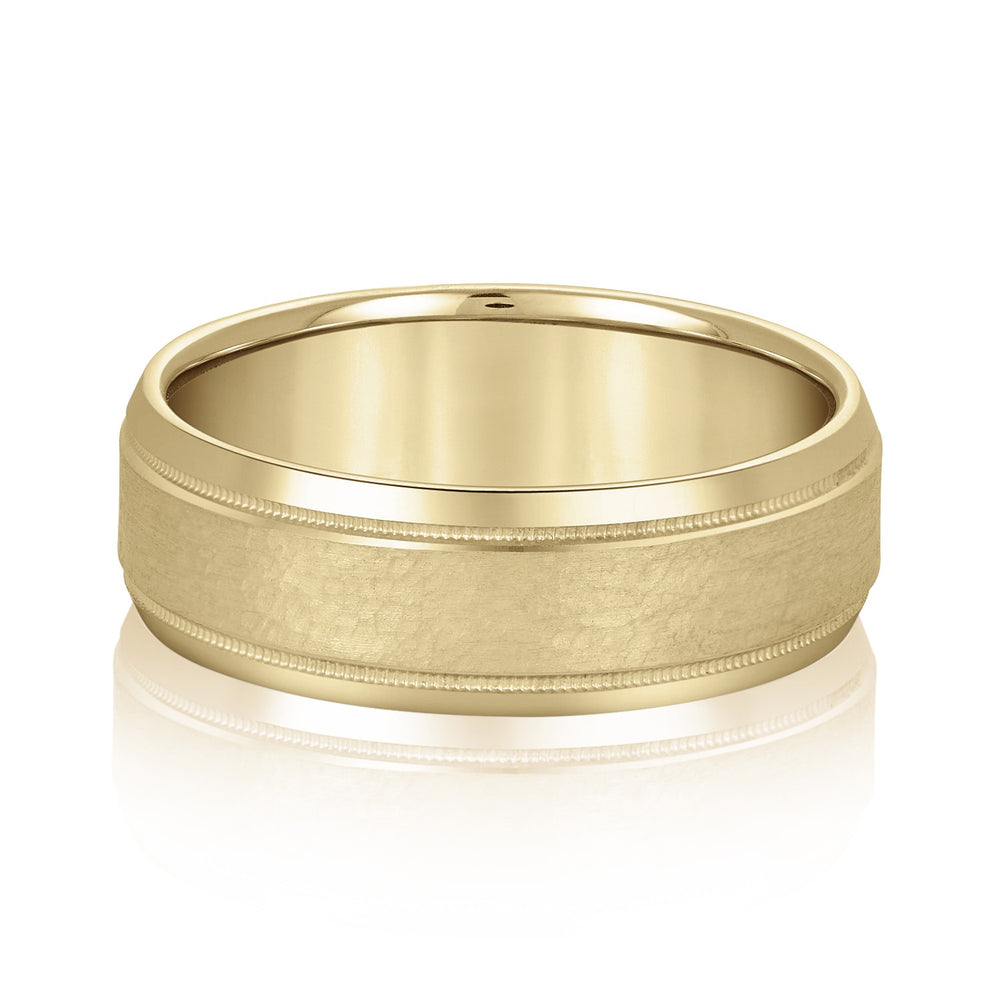 5mm-8mm Standard Weight Men's Gold Band