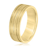 5mm-8mm Standard Weight Men's Gold Band