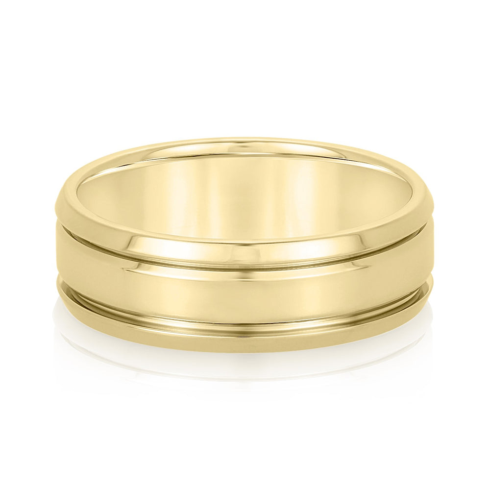 5mm-8mm Standard Weight Men's Gold Band