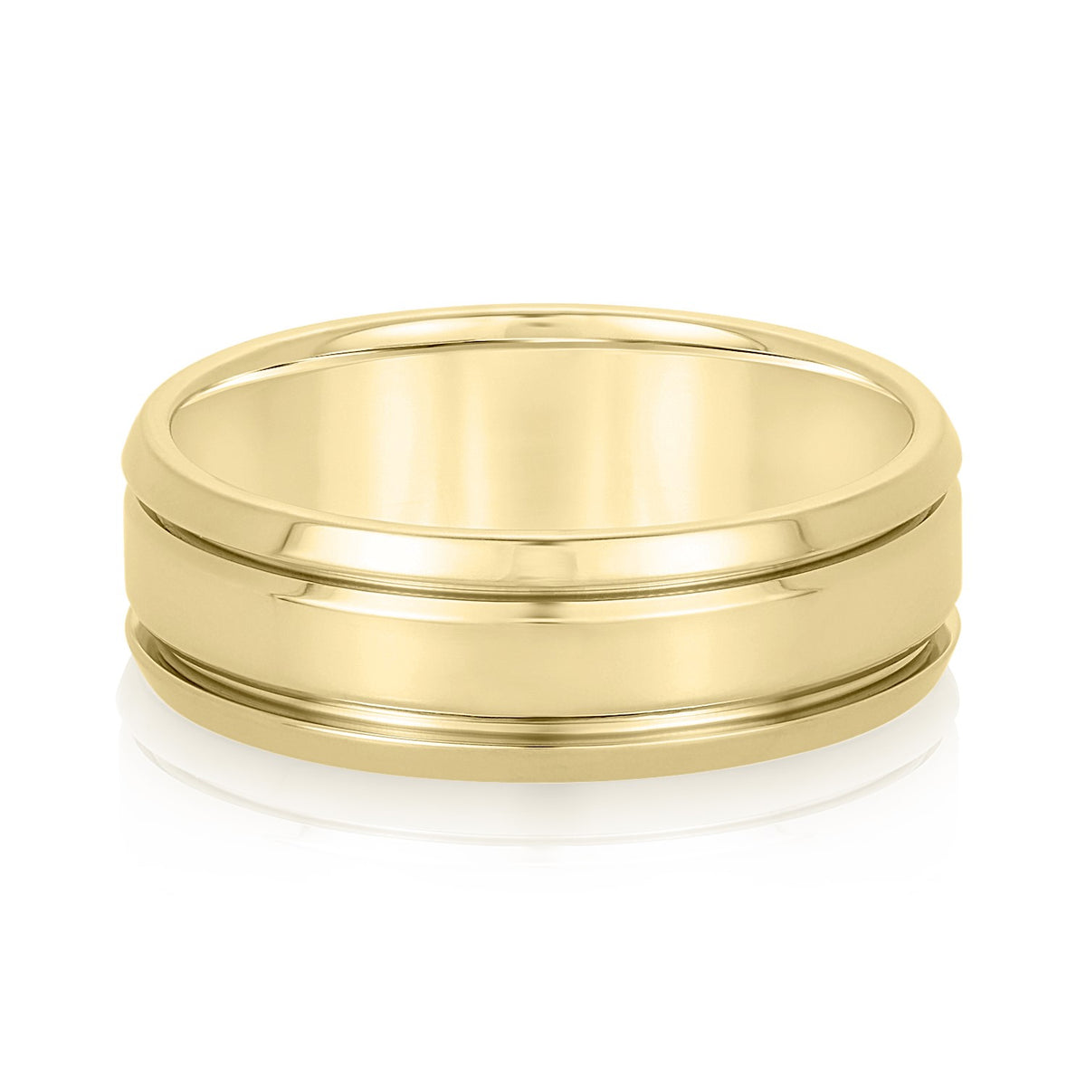 5mm-8mm Standard Weight Men's Gold Band