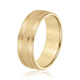 5mm-8mm Standard Weight Men's Gold Band