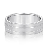 Bold Men's 5mm-8mm Carved Gold Band Bold