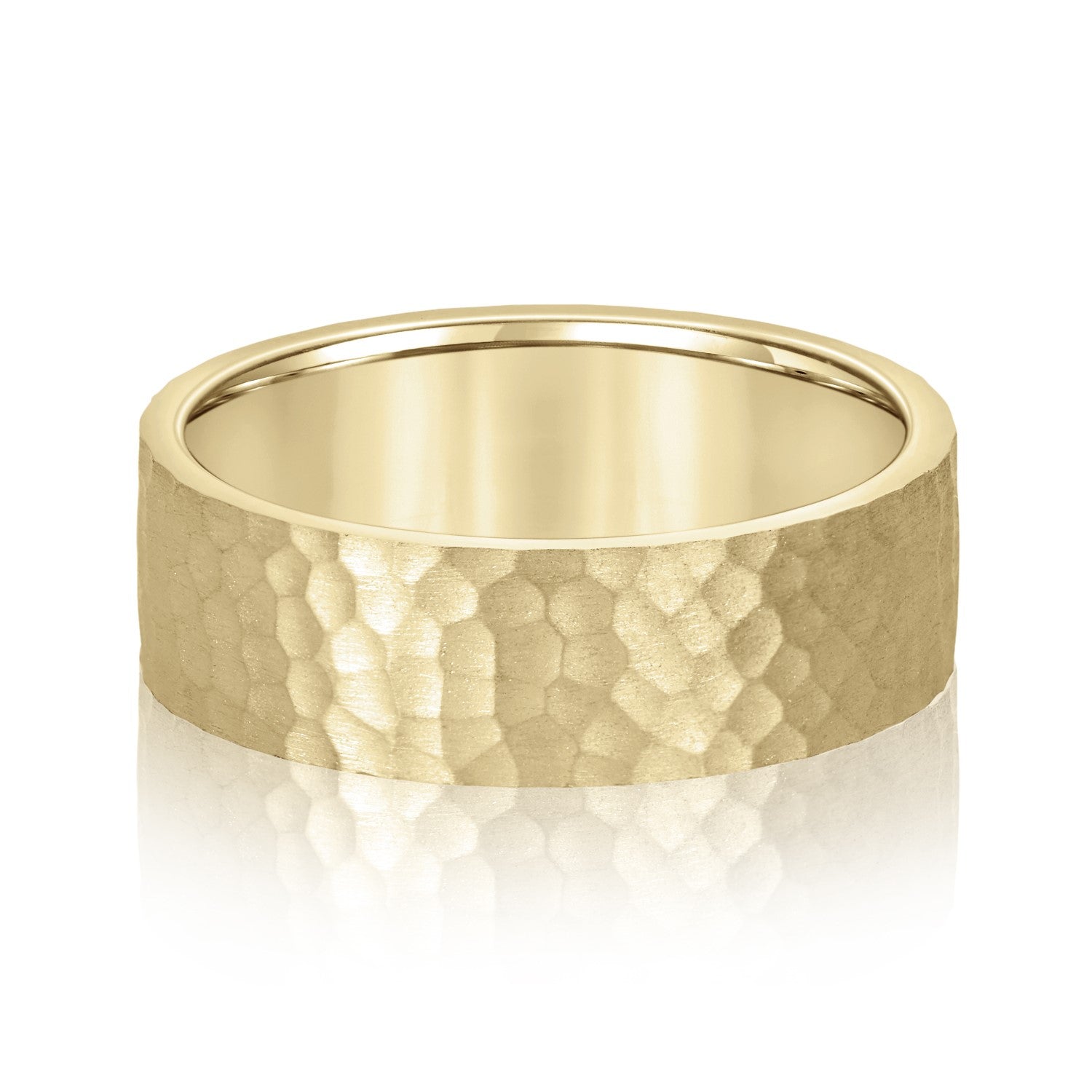 Bold Men's 5mm-8mm Classic Gold Band Contour