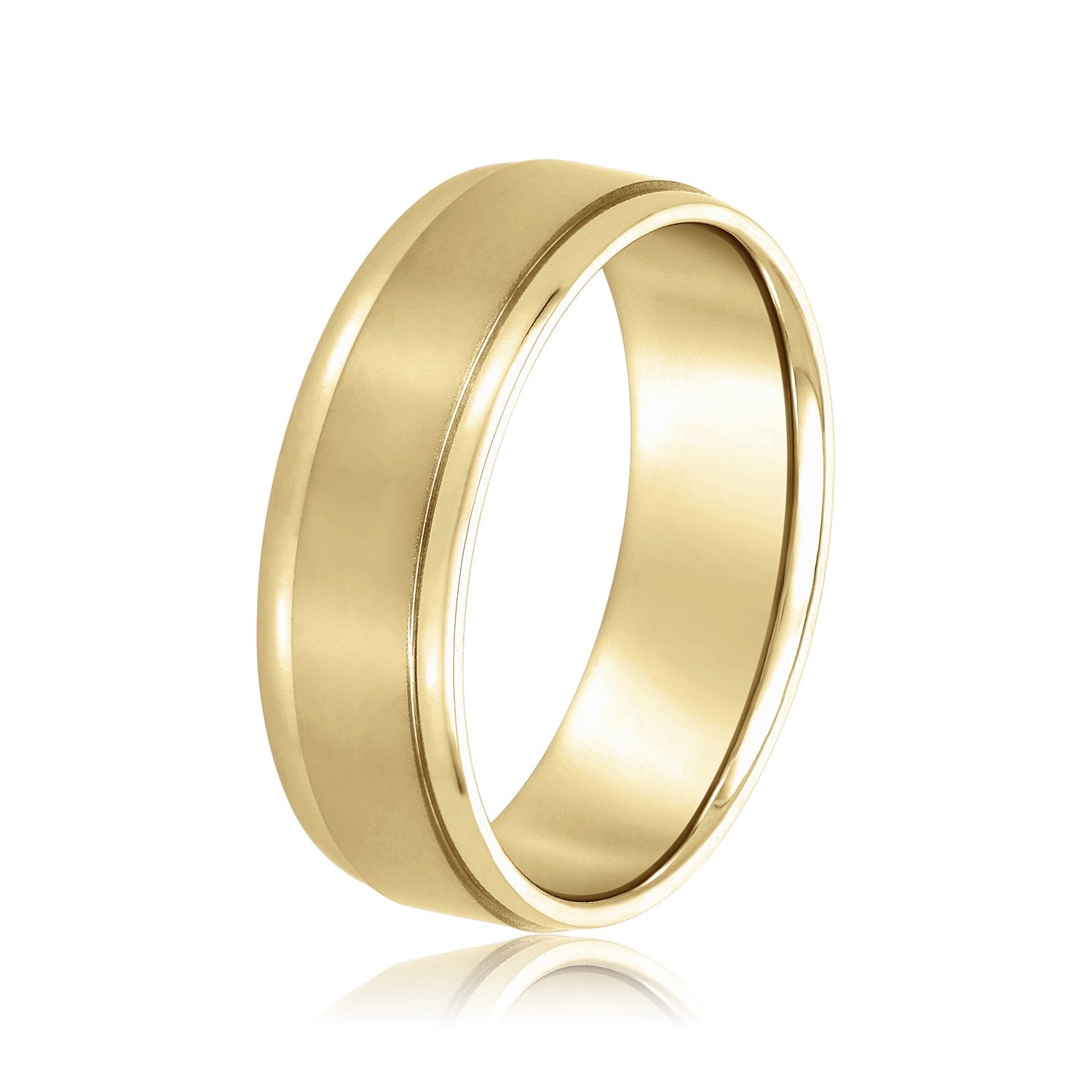 5mm-8mm Standard Weight Men's Gold Band