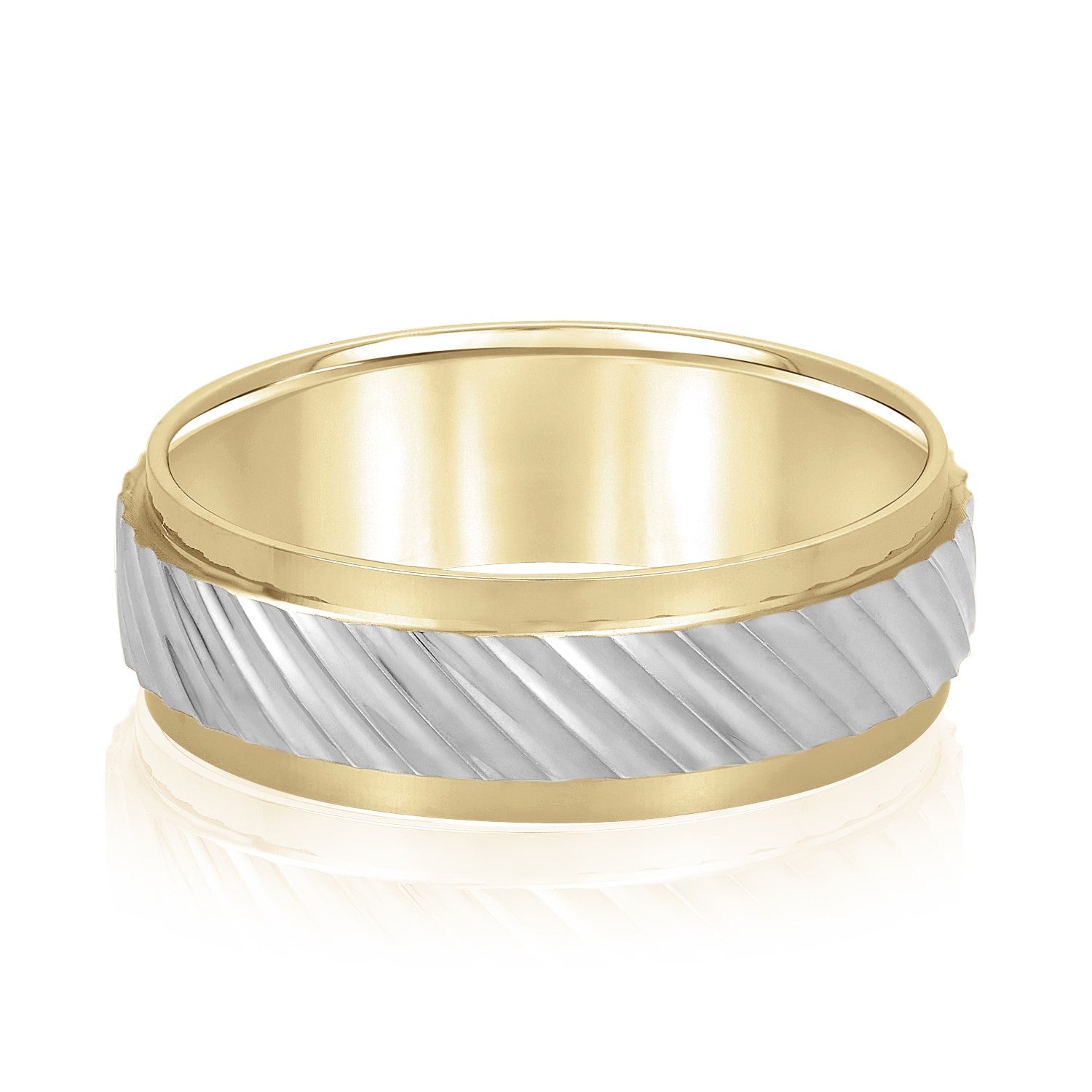 5mm-8mm Standard Weight Men's Gold Band