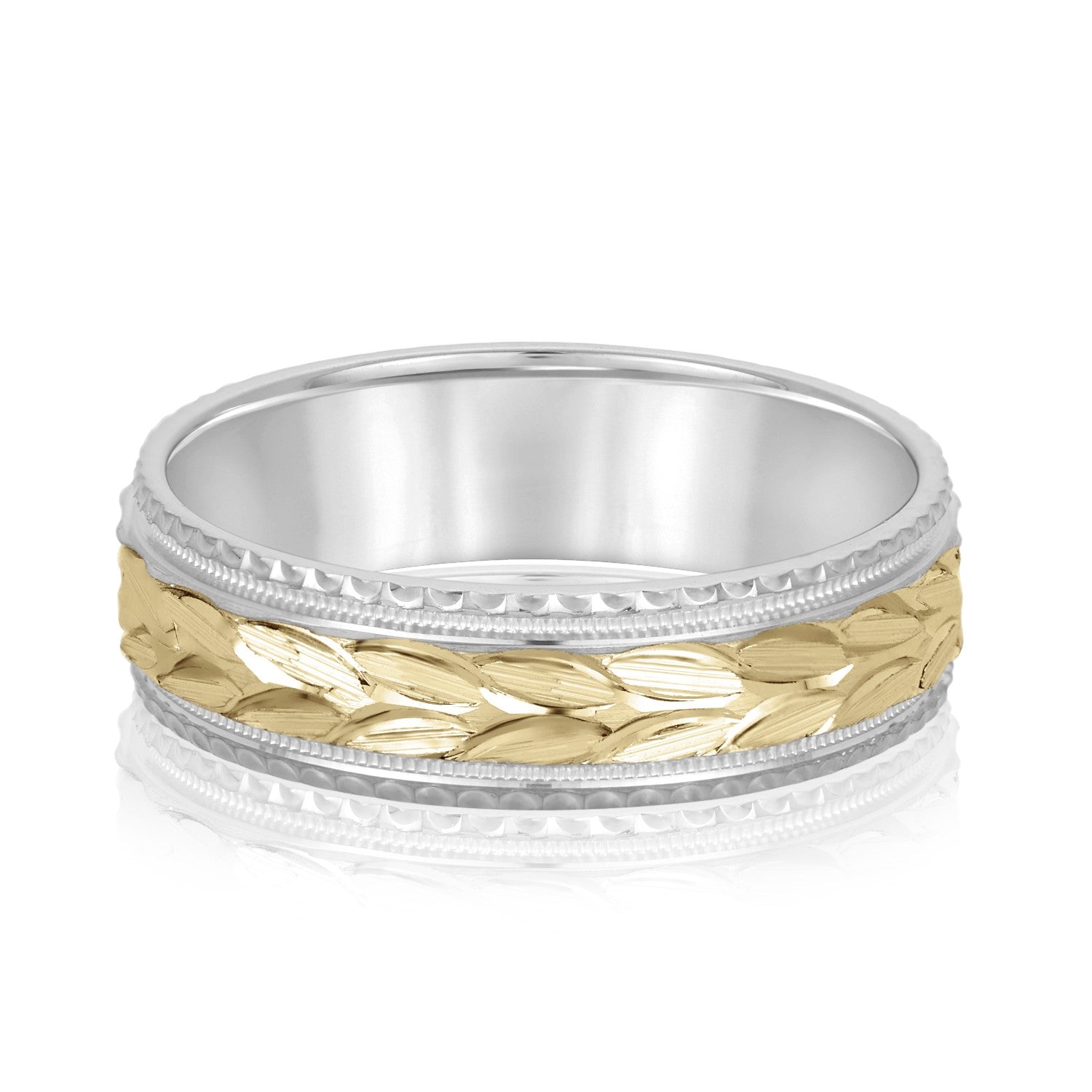 5mm-8mm Standard Weight Men's Gold Band