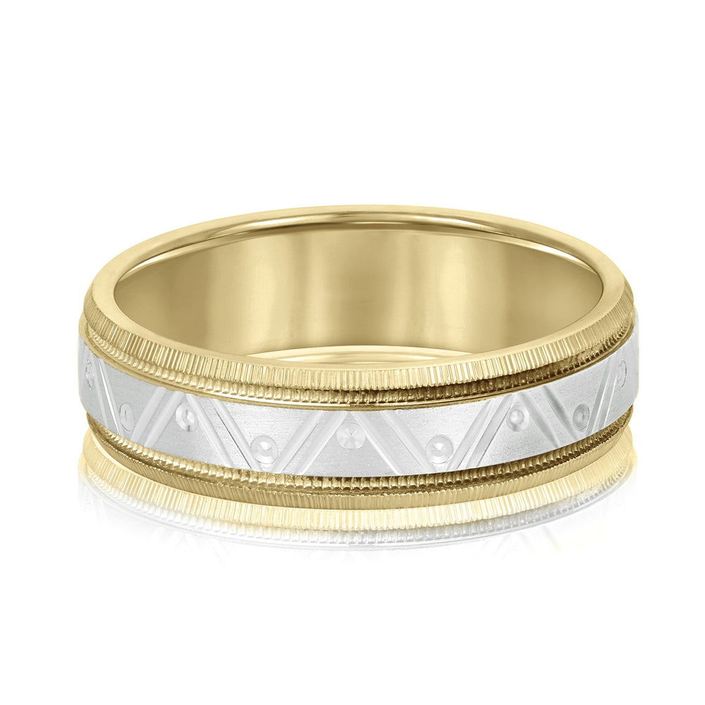 5mm-8mm Standard Weight Men's Gold Band