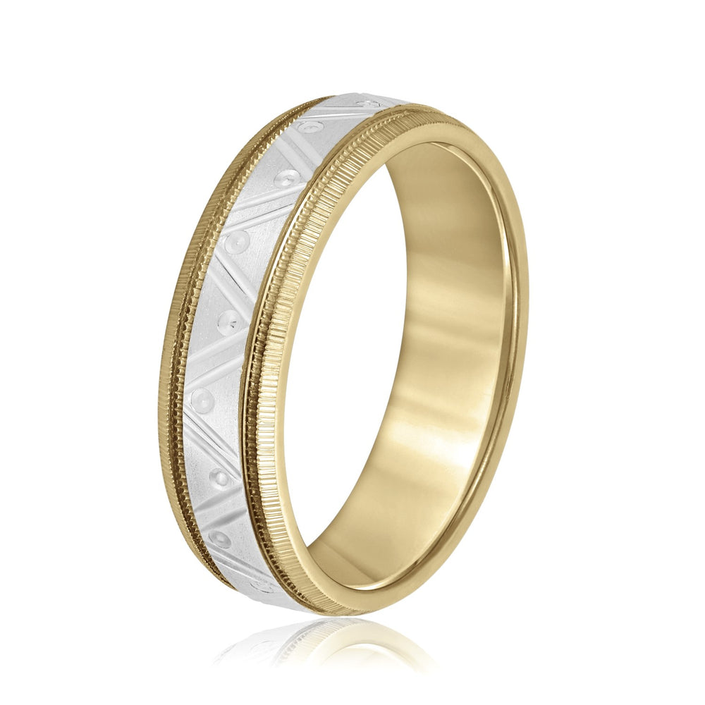 5mm-8mm Standard Weight Men's Gold Band