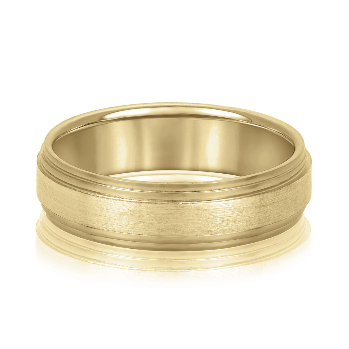 5mm-8mm Standard Weight Men's Gold Band
