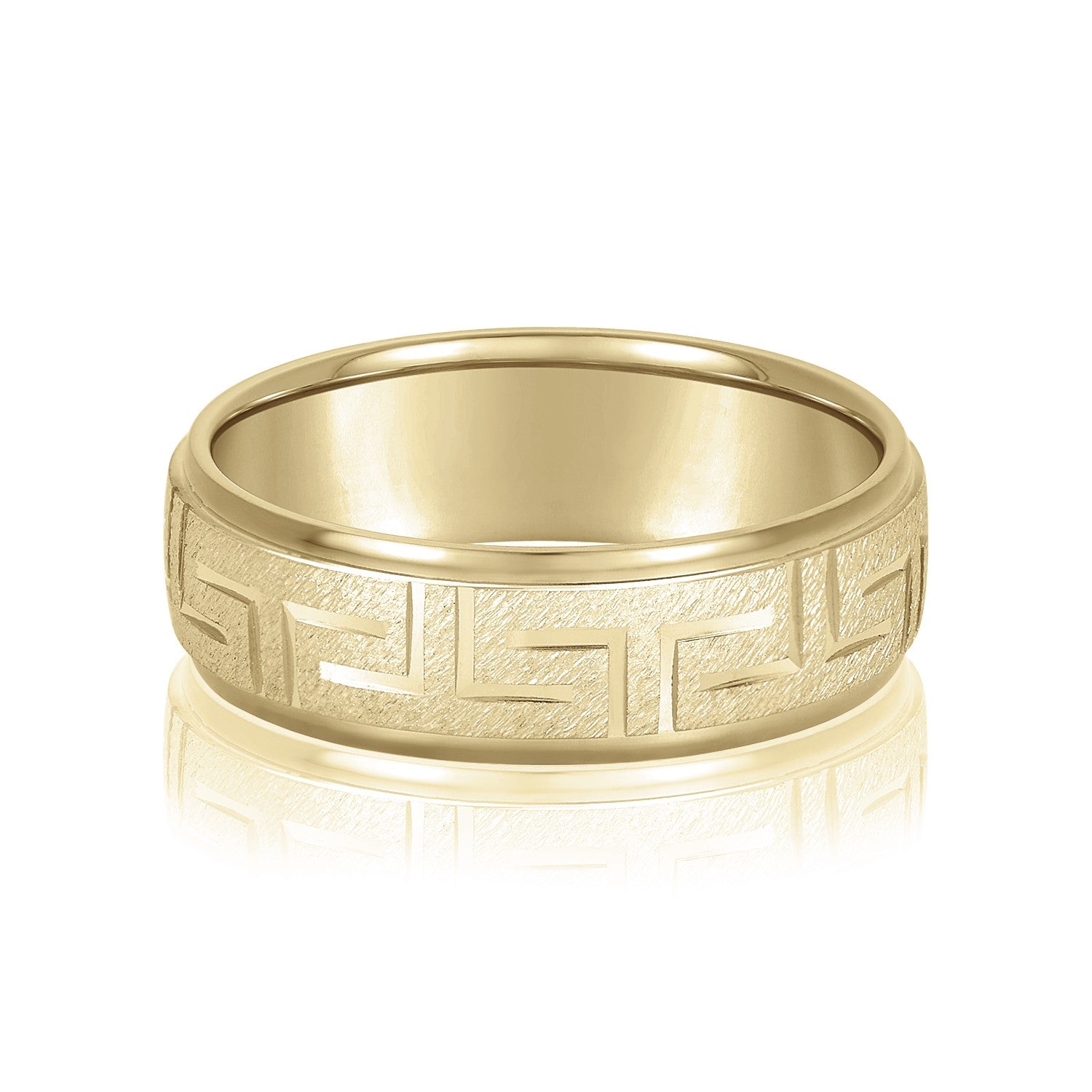 Bold Men's 5mm-8mm Classic Gold Band Smooth
