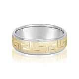 Slim Men's 5mm-8mm Classic Gold Band Smooth