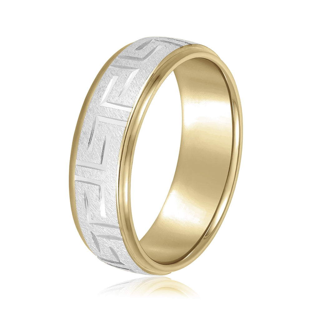 5mm-8mm Standard Weight Men's Gold Band