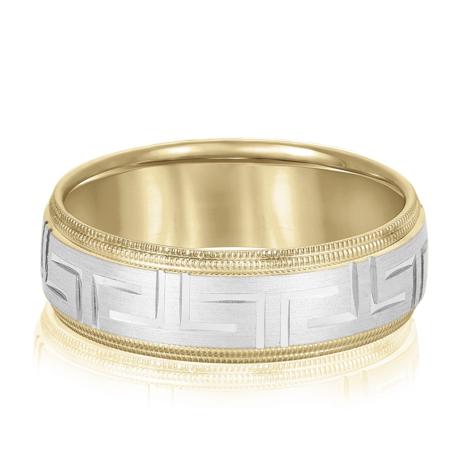 Slim Men's 5mm-8mm Classic Gold Band Secure