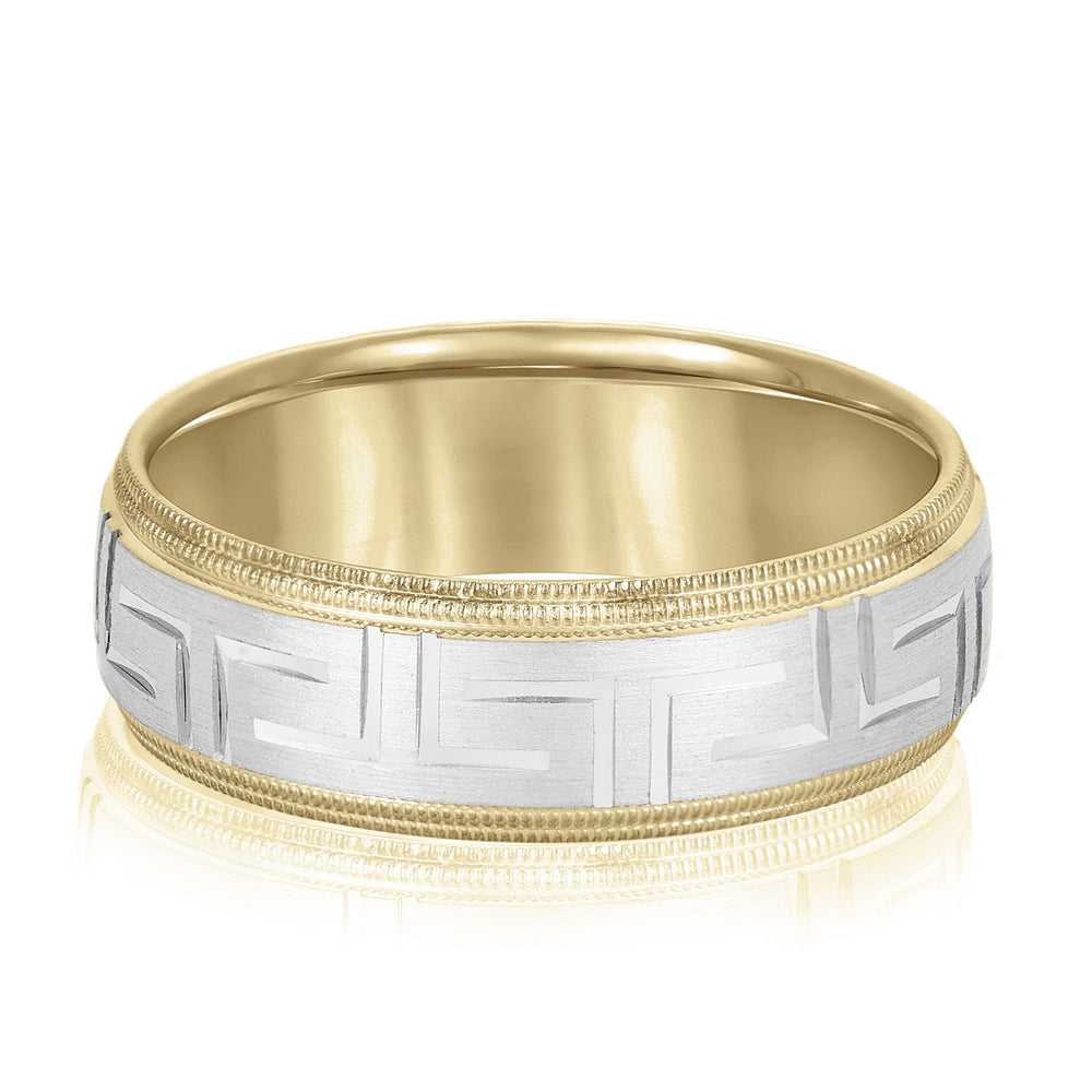 5mm-8mm Standard Weight Men's Gold Band