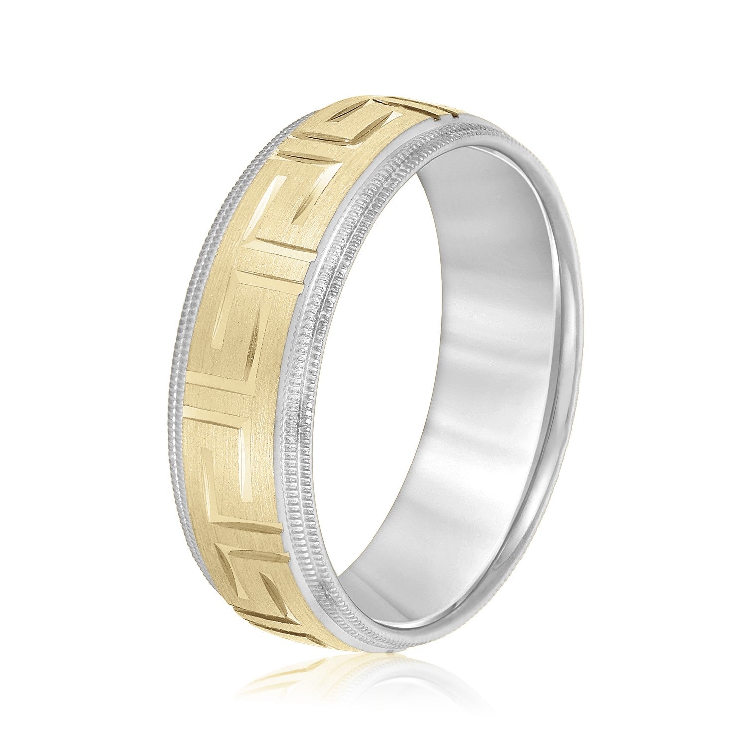 5mm-8mm Standard Weight Men's Gold Band