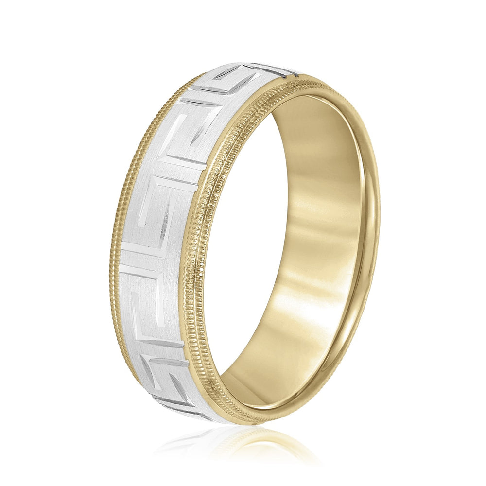 Slim Men's 5mm-8mm Classic Gold Band Secure