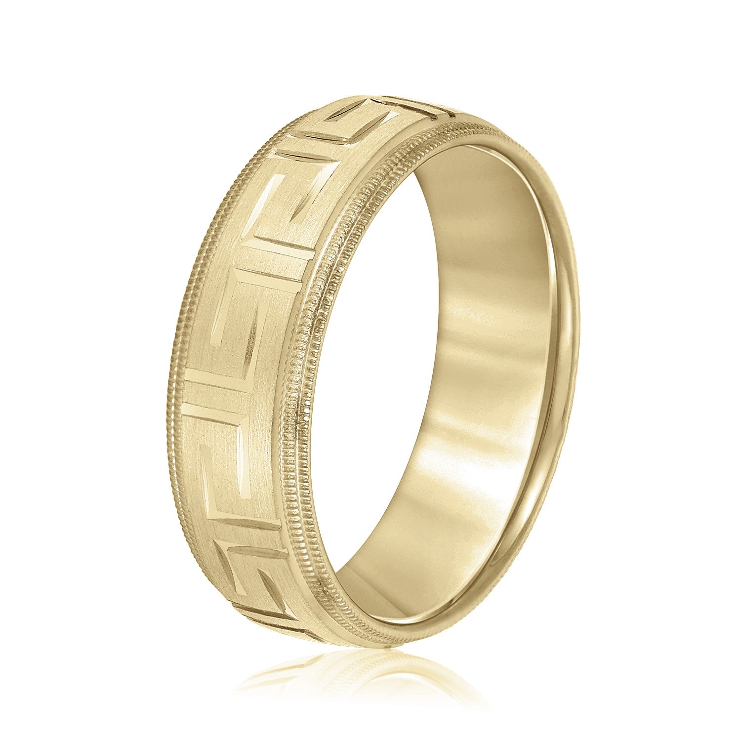 5mm-8mm Standard Weight Men's Gold Band