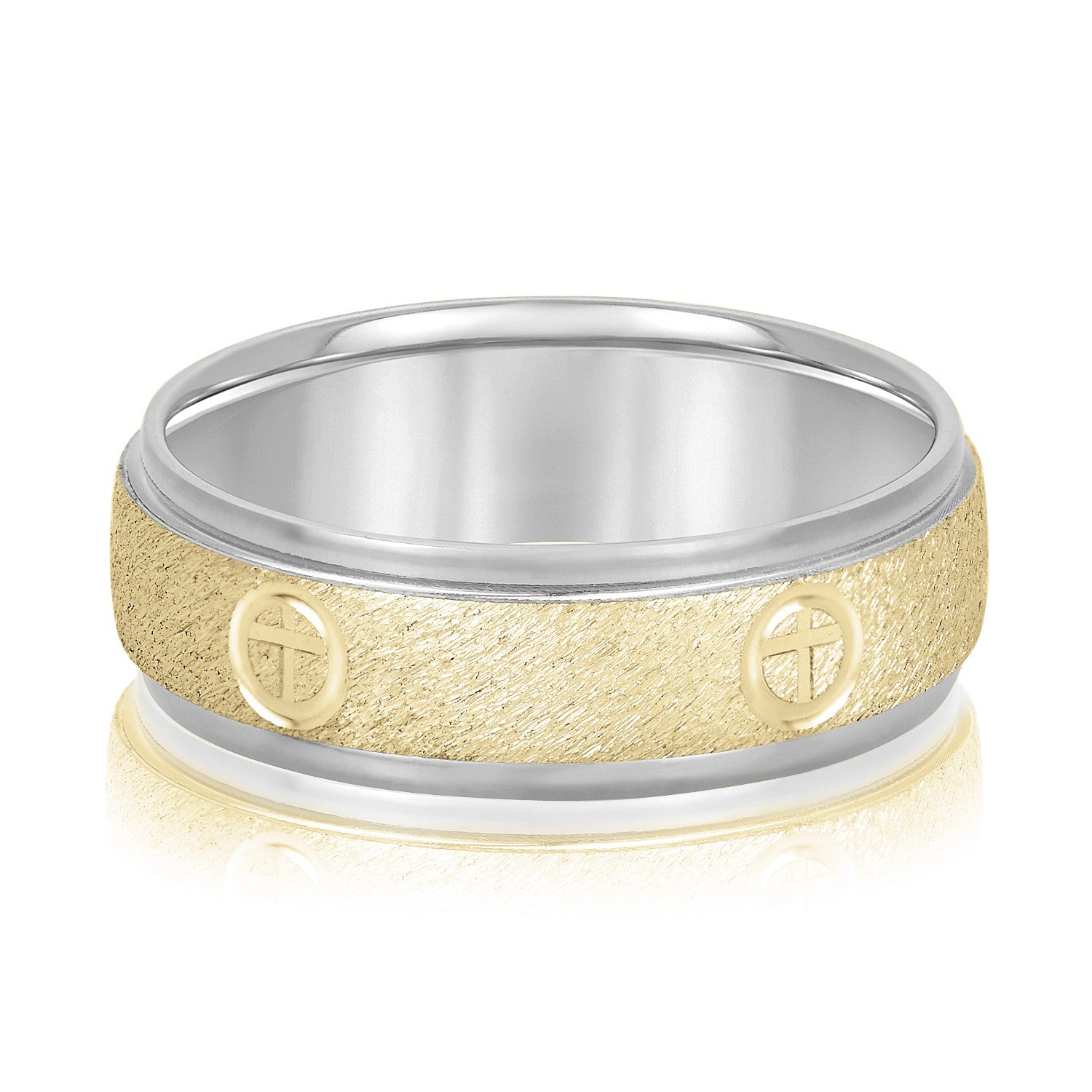 Bold Men's 5mm-8mm Classic Gold Band Bright