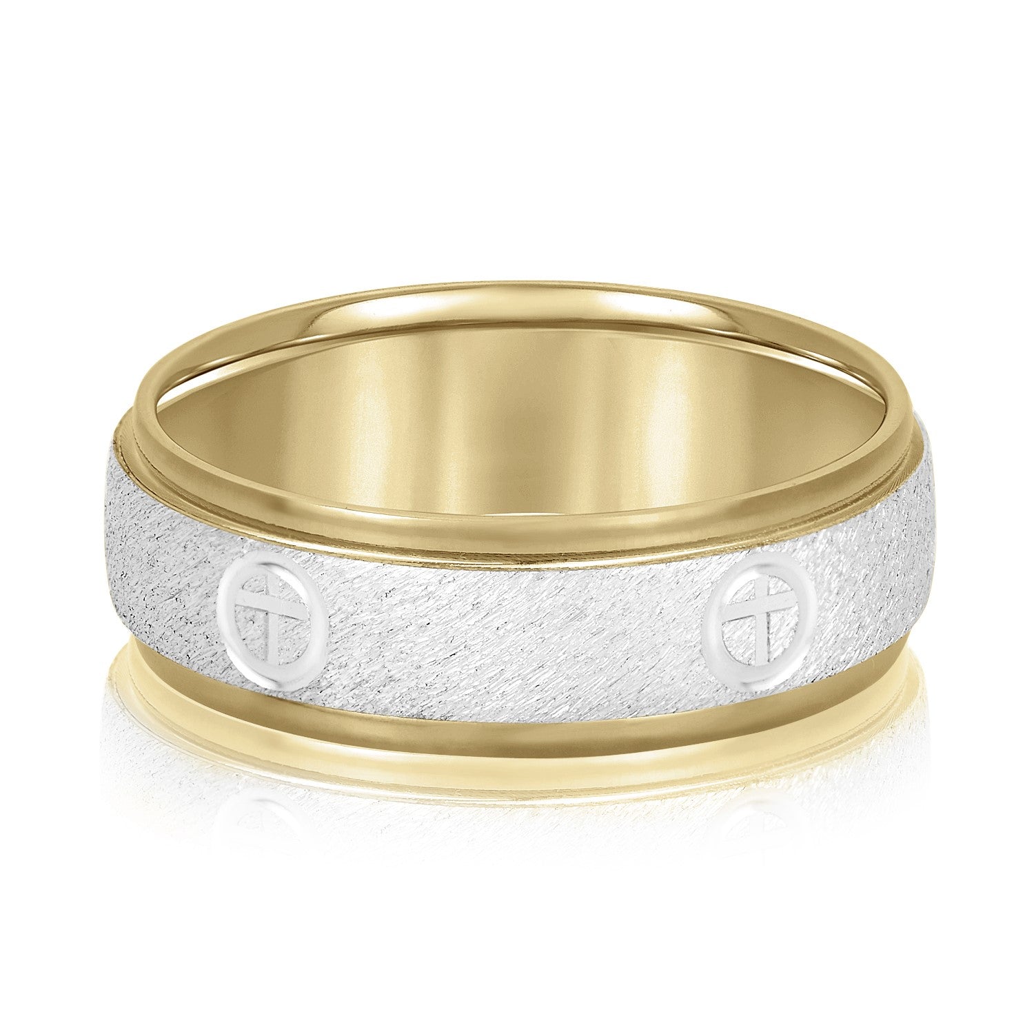 5mm-8mm Standard Weight Men's Gold Band