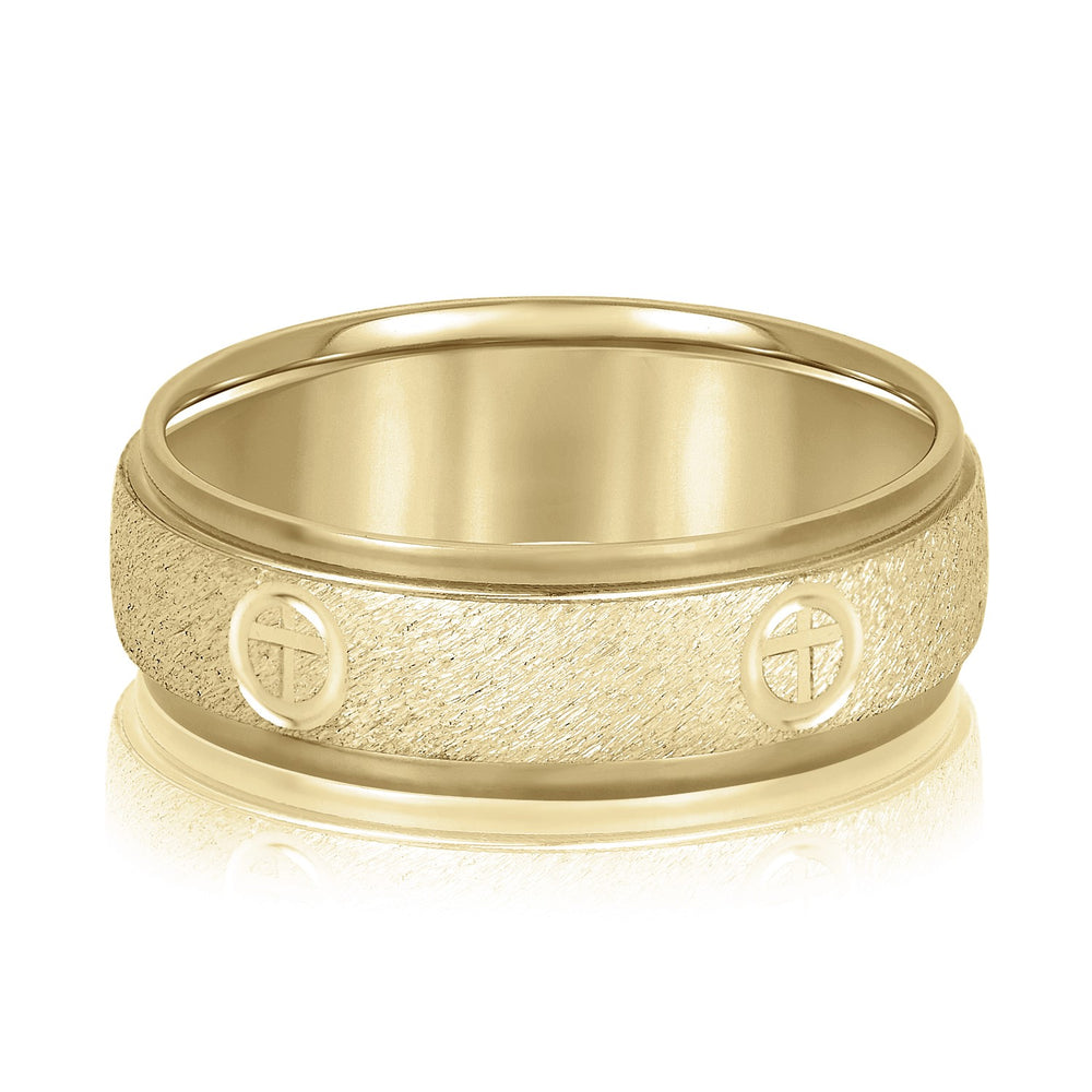 5mm-8mm Standard Weight Men's Gold Band