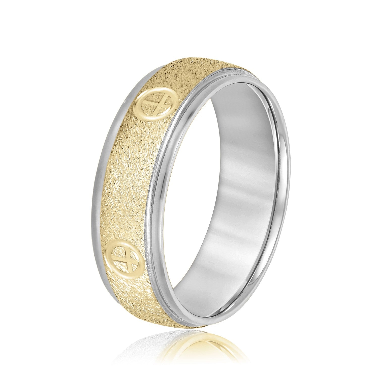 Bold Men's 5mm-8mm Classic Gold Band Bright