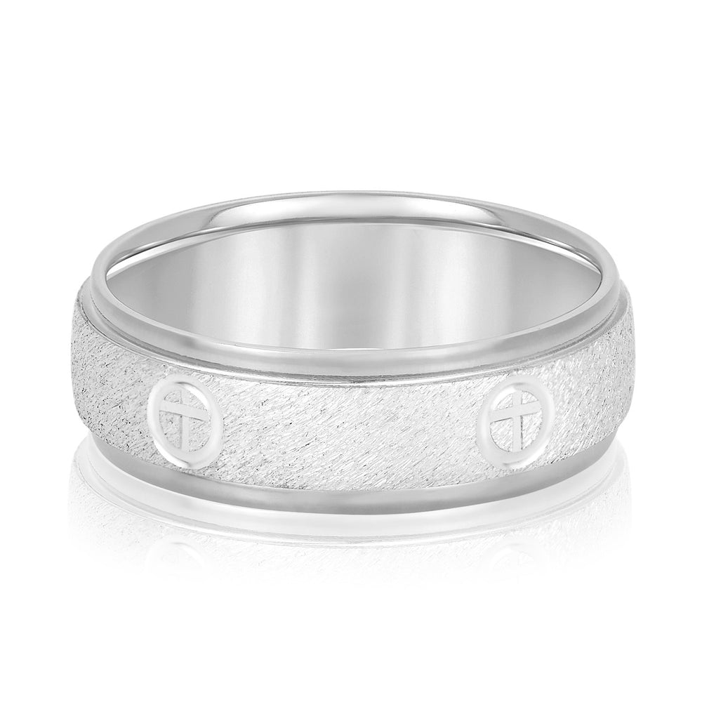 Slim Men's 5mm-8mm Classic Gold Band Bright