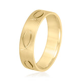 5mm-8mm Standard Weight Men's Gold Band