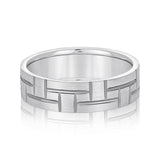 Bold Men's 5mm-8mm Carved Gold Band Secure Fit