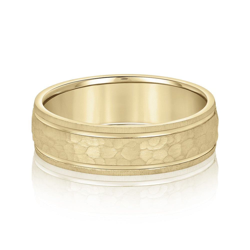 5mm-8mm Standard Weight Men's Gold Band
