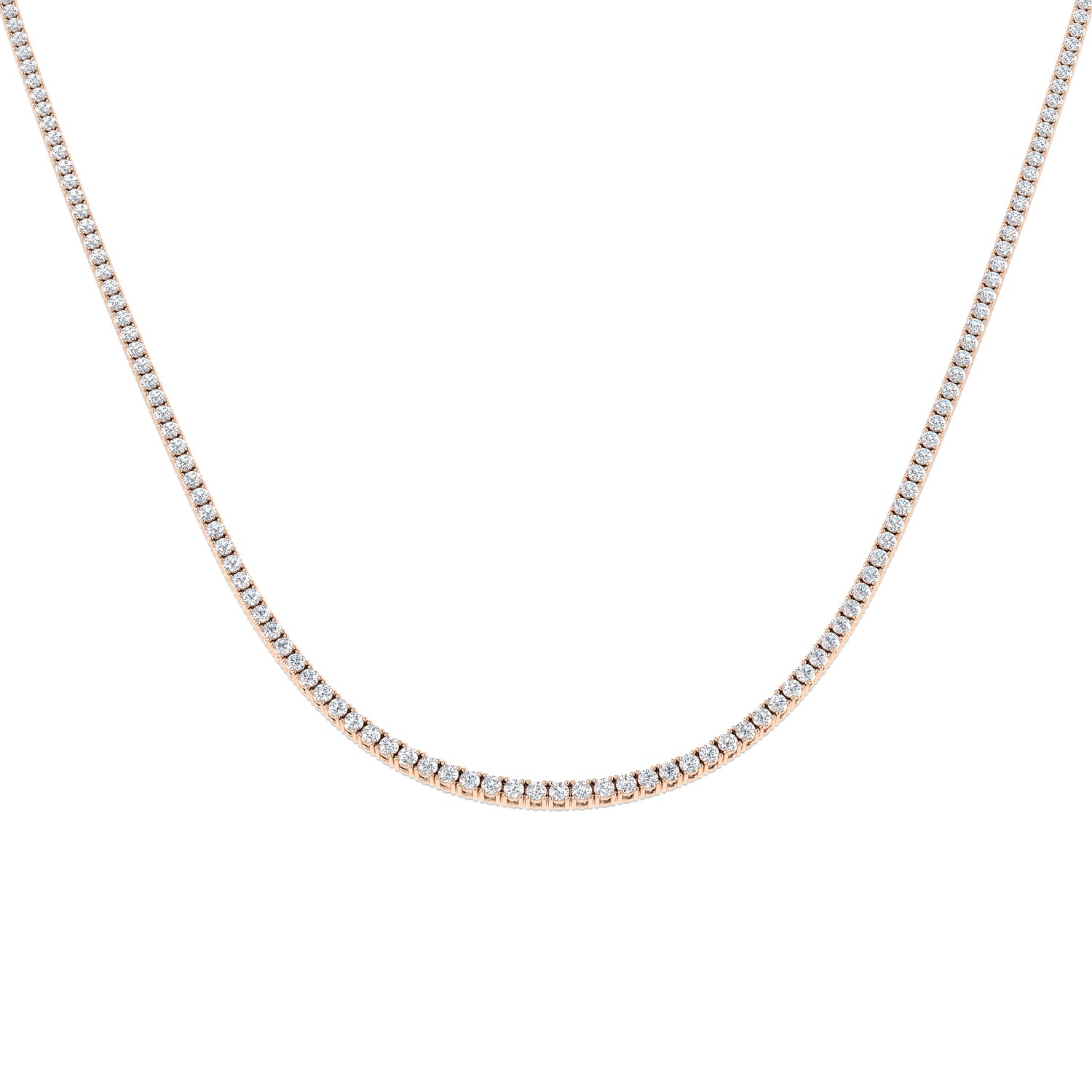 Ancut Tennis Necklace 2.5ct to 29ct Diamond Gold Platinum