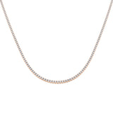 Ancut Tennis Necklace 2.5ct to 29ct Diamond Gold Platinum
