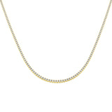 Ancut Tennis Necklace 2.5ct to 29ct Diamond Gold Platinum