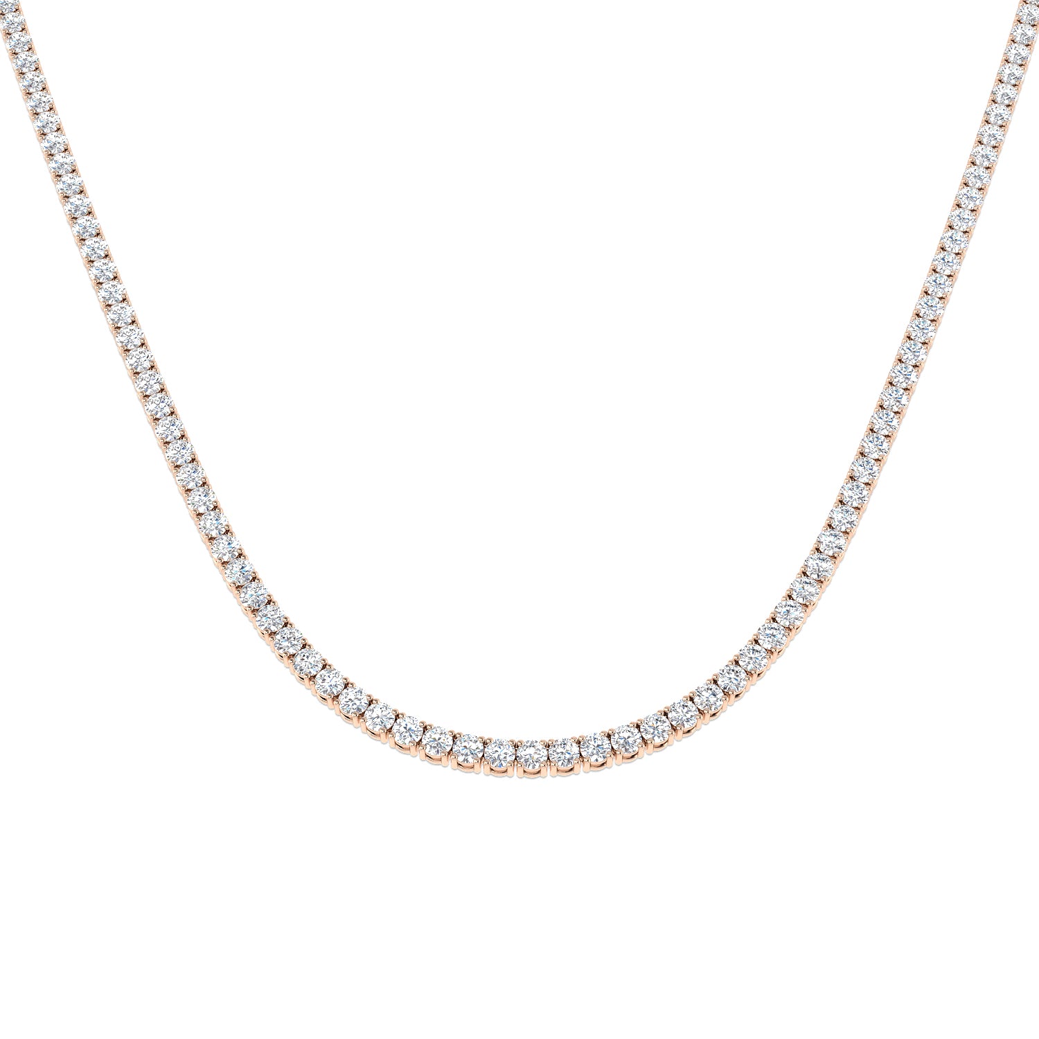 Ancut Tennis Necklace 2.5ct to 29ct Diamond Gold Platinum