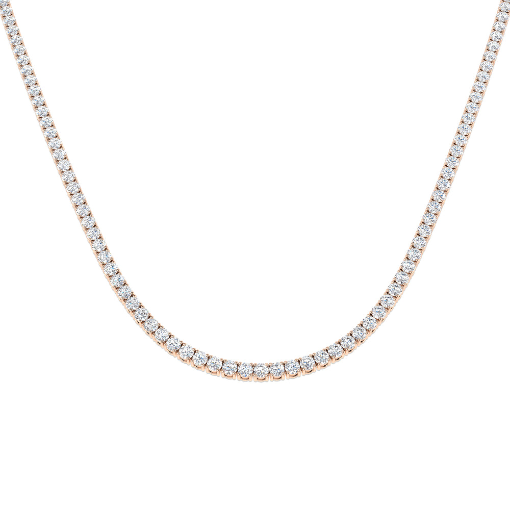 Ancut Tennis Necklace 2.5ct to 29ct Diamond Gold Platinum